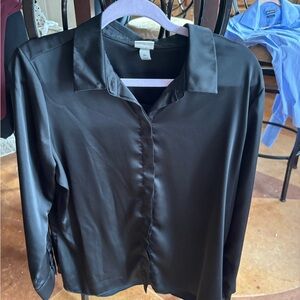 a new day Black Button Down Shirt
